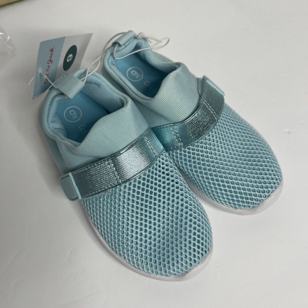 Cat & Jack Toddler Austen Slip-On Water Shoes Teal Blue Sz 9